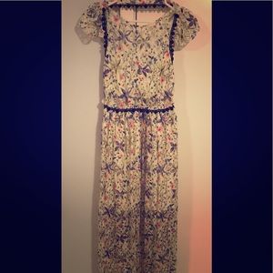Free People lace floral maxi dress
